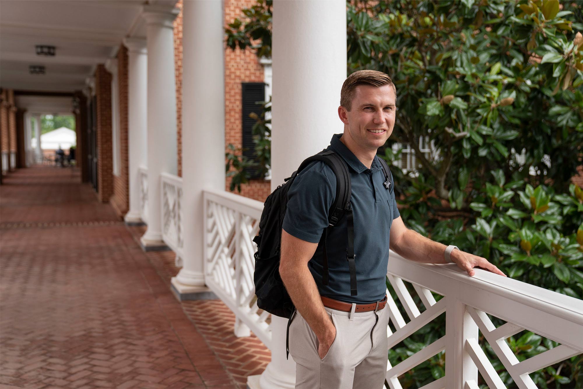 Matt Ganyard on Grounds at UVA